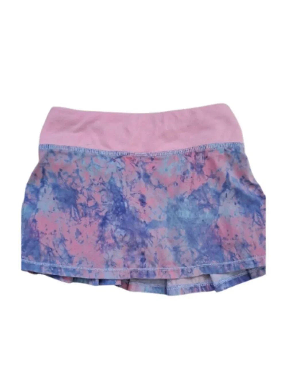 Ivivva Girl by Lululemon 🍋Set The Pace Skirt tie-dye pleated drawcord size 4 - Picture 3 of 8